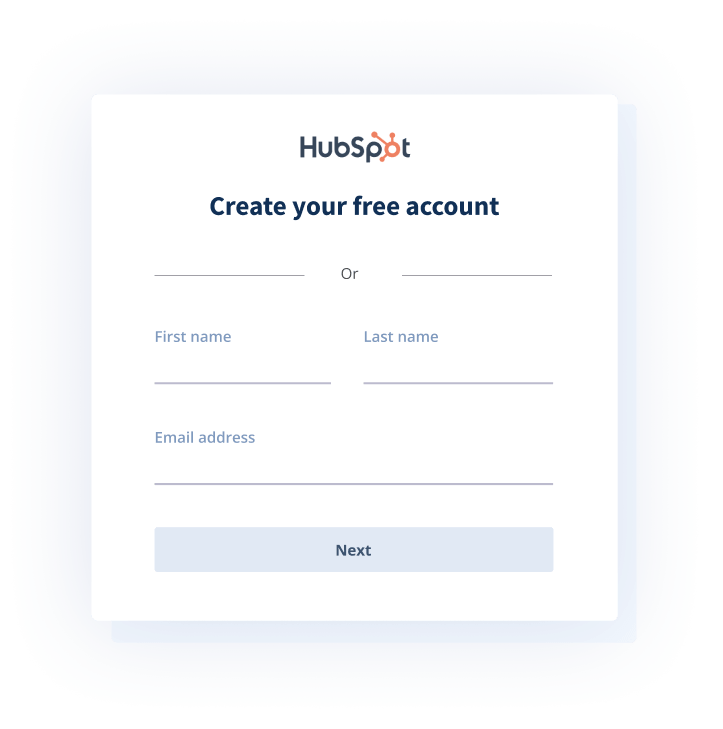 Crea una cuenta de HubSpot